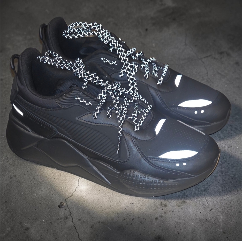 Men's RS-X Triple Black PUMA Shoes(ONLY WORN ONCE) SIZE 10